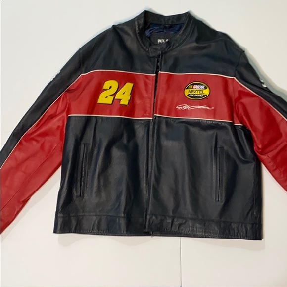 Men’s leather nascar coat - Picture 2 of 4